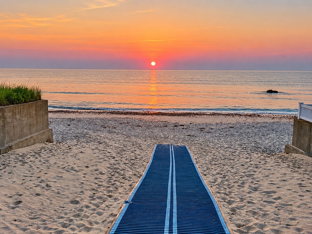 Sunrise over Rexhame Beach